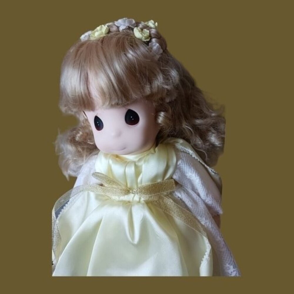 Precious moments vtg doll blonde hope songs of the spirit angel - Picture 2 of 11